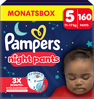 Baby Pants night Baby Pants Gr. 5 (12-17 kg), Monatsbox Pampers