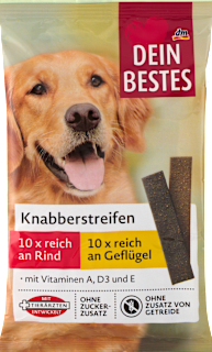 Snack für Hunde, Knabberstreifen Dein Bestes