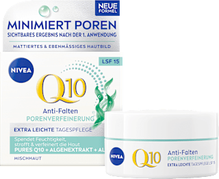 Anti Falten Gesichtscreme Q10 Porenverfeinerung LSF 15 NIVEA