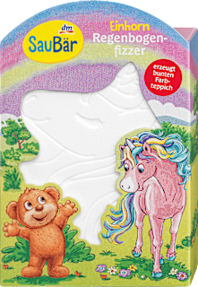 Kinder Badezusatz Regenbogen Badefizzer Einhorn SauBär