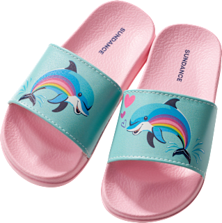 pantofle dětské růžové s delfínem vel. 30 SUNDANCE