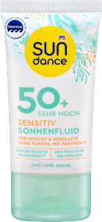 fluid na opalování Sensitive OF50+ SUNDANCE
