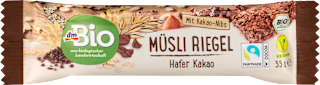 Batonik musli owies & kruszone ziarno kakaowca dmBio