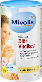 Dietetično živilo za pomoč pri hujšanju z okusom vanilje Mivolis