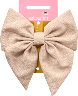 Patentspange Schleife, beige, 1 St