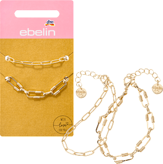 Armbänder Gliederketten, Gold-Optik, 2 St