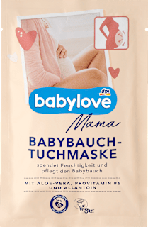 Babybauch Tuchmaske babylove Mama