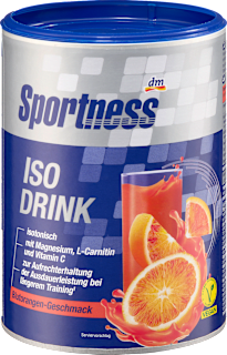 Iso Drink Pulver, Blutorangen Geschmack Sportness