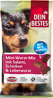 Mix de cârnăciori mini pentru câini Dein Bestes