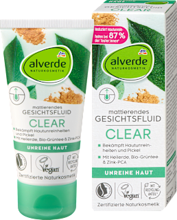 Clear fluid za lice – glina i zeleni čaj alverde NATURKOSMETIK