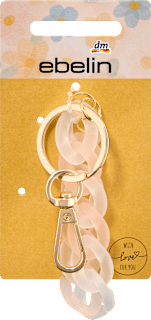 Schlüsselanhänger Gliederkette, rosa, 1 St
