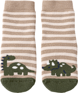 Stoppersocken mit Dino-Motiv, braun, Gr. 21/22 ALANA