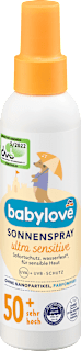 Sončni sprej Ultra Sensitive SPF 50+ babylove