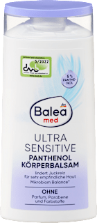 Körperbalsam Ultra Sensitive Panthenol Balea med