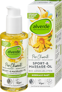Körperöl Arnikablüten, Sport- & Massage  alverde NATURKOSMETIK