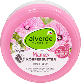 Mama puter za telo - beli slez alverde NATURKOSMETIK