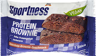 Protein Brownie, Chocolate Brownie Geschmack, vegan Sportness