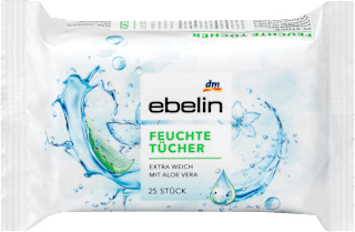 Salviette detergenti viso ebelin