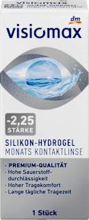 Silikon-hidrogel mjesečna kontaktna leća – dioptrija -2,25 visiomax