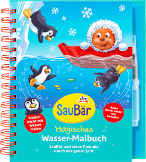 Книжка за оцветяване с вода SauBär