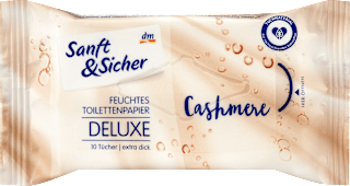 Feuchtes Toilettenpapier Deluxe Cashmere, Reisegröße Sanft&Sicher