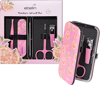 Комплект за маникюр с калъф Pink Pomelo ebelin