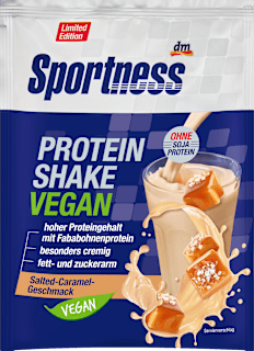 Proteinpulver, Protein Shake Vegan Salted-Caramel-Geschmack Sportness
