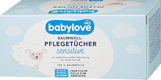 Pflegetücher Baumwolle sensitive babylove