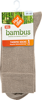 bambus Thermo Socken beige, Gr. 39 - 42 (1 Paar) nur die
