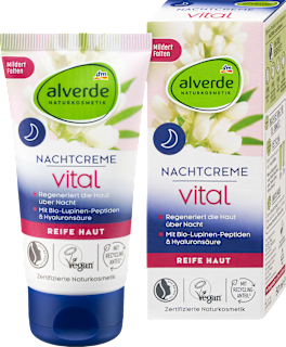 Nočna krema vital z bio peptidi alverde NATURKOSMETIK