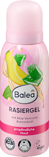 Gel za brijanje sa aloe verom i uljem avokada - putna ambalaža Balea