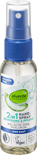 2IN1 sprej za čišćenje i negu ruku - aloe vera i hijaluron, putna ambalaža alverde NATURKOSMETIK