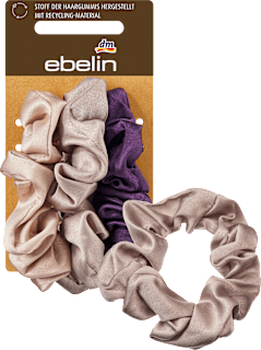 Scrunchies recyceltes Polyester Satin-Optik ebelin