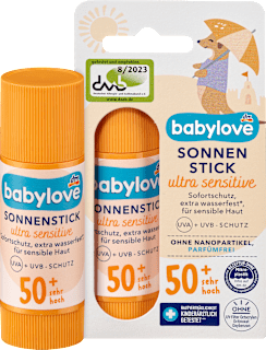 Sensitive otroška krema za zaščito pred soncem v stiku, ZF 50+ (zelo visoka zaščita) babylove