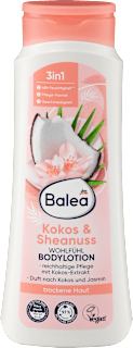 tělové mléko kokos & bambucké máslo Balea