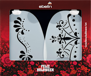 Gesichtsschablonen-Set Feliz Holaween, 1 St