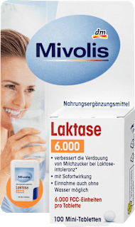 Prehransko dopolnilo z laktazo, laktaza 6000 Mivolis