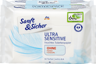ULTRA SENSITIVE vlažni toalet papir, 2x50kom Sanft&Sicher
