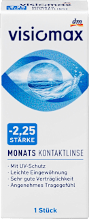 Soczewka kontaktowa miesięczna, moc: -2,25 VISIOMAX