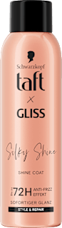 Glanz-Spray taft x Gliss Silky Shine Schwarzkopf taft