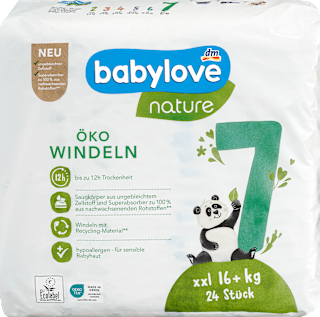 Pieluszki rozmiar 7, XXL, 16+kg babylove