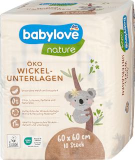 Teli per il cambio pannolino babylove nature