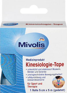 Taśma kinezjologiczna, 1 rolka Mivolis