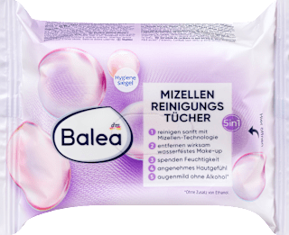 Micelarne chusteczki oczyszczające Balea