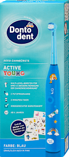 Szczoteczka elektryczna do zębów Active Young niebieska Dontodent