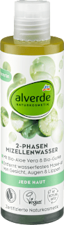 Mizellenwasser 2-Phasen Aloe Vera, Gurke alverde NATURKOSMETIK