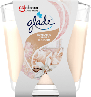 Duftkerze im Glas Romantic Vanilla Blossom 70 g glade