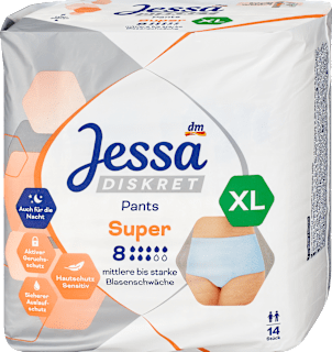 Higijenske gaćice za inkontinenciju - XL Jessa DISKRET