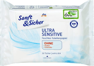 Ultra Sensitive vlažni toaletni papir Sanft&Sicher