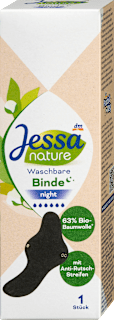 Waschbare Binde schwarz Nacht nature Jessa